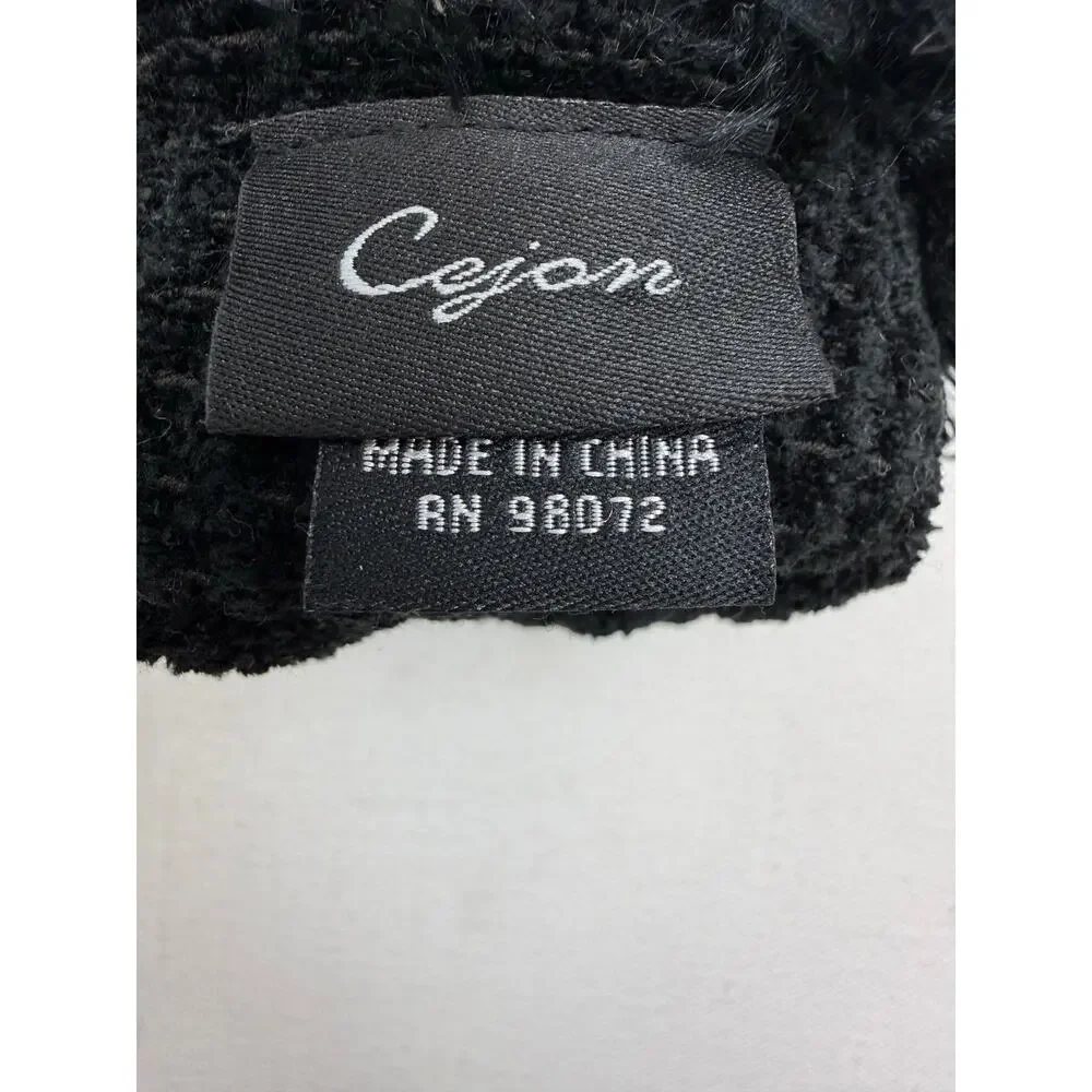 Cejon knit gloves soft and faux fur trim‎ o/s